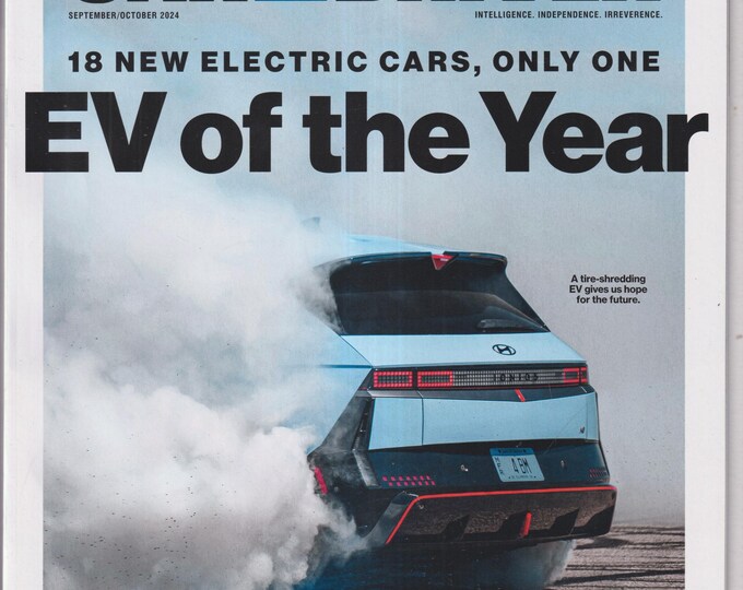 Car and Driver September October 2024 EV of the Year, 2025 Chevrolet Corvette, Land Rover Defender  (Magazine: Automotive, Cars)