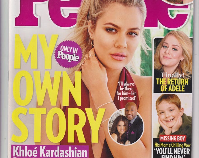 People November 9, 2015 Khloe Kardashian, Lamar Odom, Bindi Irwin, Adele, Timmothy Pitzen (Magazine: Celebrity, Gossip)