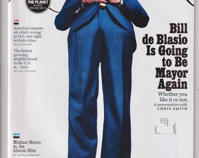 New York September 4-17, 2017 Bill de Blasio, Michael Moore, Taylor Swift and the Trump Culture (Magazine: General Interest)
