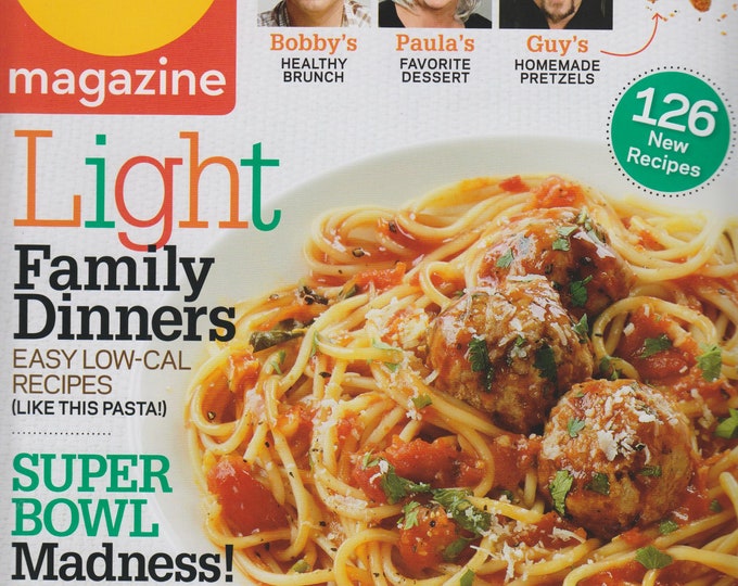 Food Network January/February 2011 Light Family Meals - Easy Low-Cal Recipes (Magazine: Cooking, Recipes)