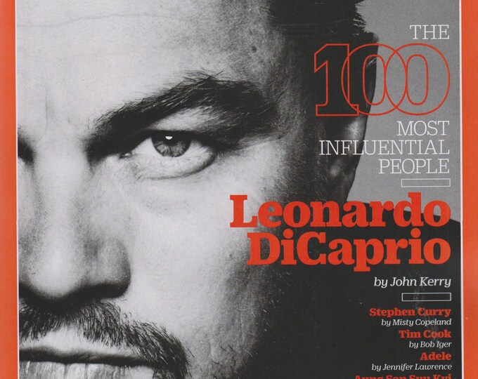 Time May 2-9, 2016 Leonardo DiCaprio the 100th Most Influential People  (Magazine: News, Politics,  Current Events)