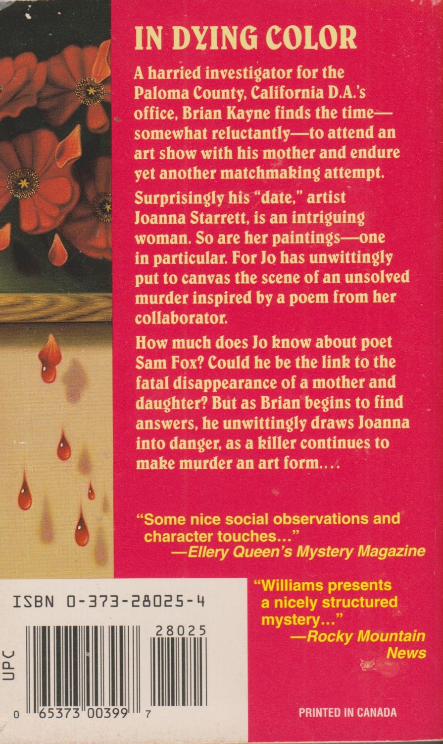 Flowers for the Dead by Ann M Williams (Paperback, Mystery) 1995