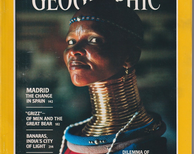 National Geographic February 1986 Ndebele, South Africa; Bears; Banaras, India; Tide Pools (Magazine: General Interest, Geography)