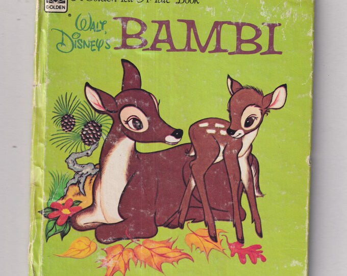 Walt Disney's Bambi A Golden Tell-A-Tale-Book #2455-49 (Hardcover: Children's Picture Book)  1972