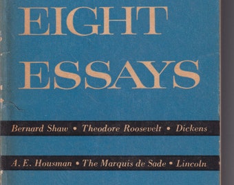 Eight Essays by Edmund Wilson (Paperback, Essays) 1954FE