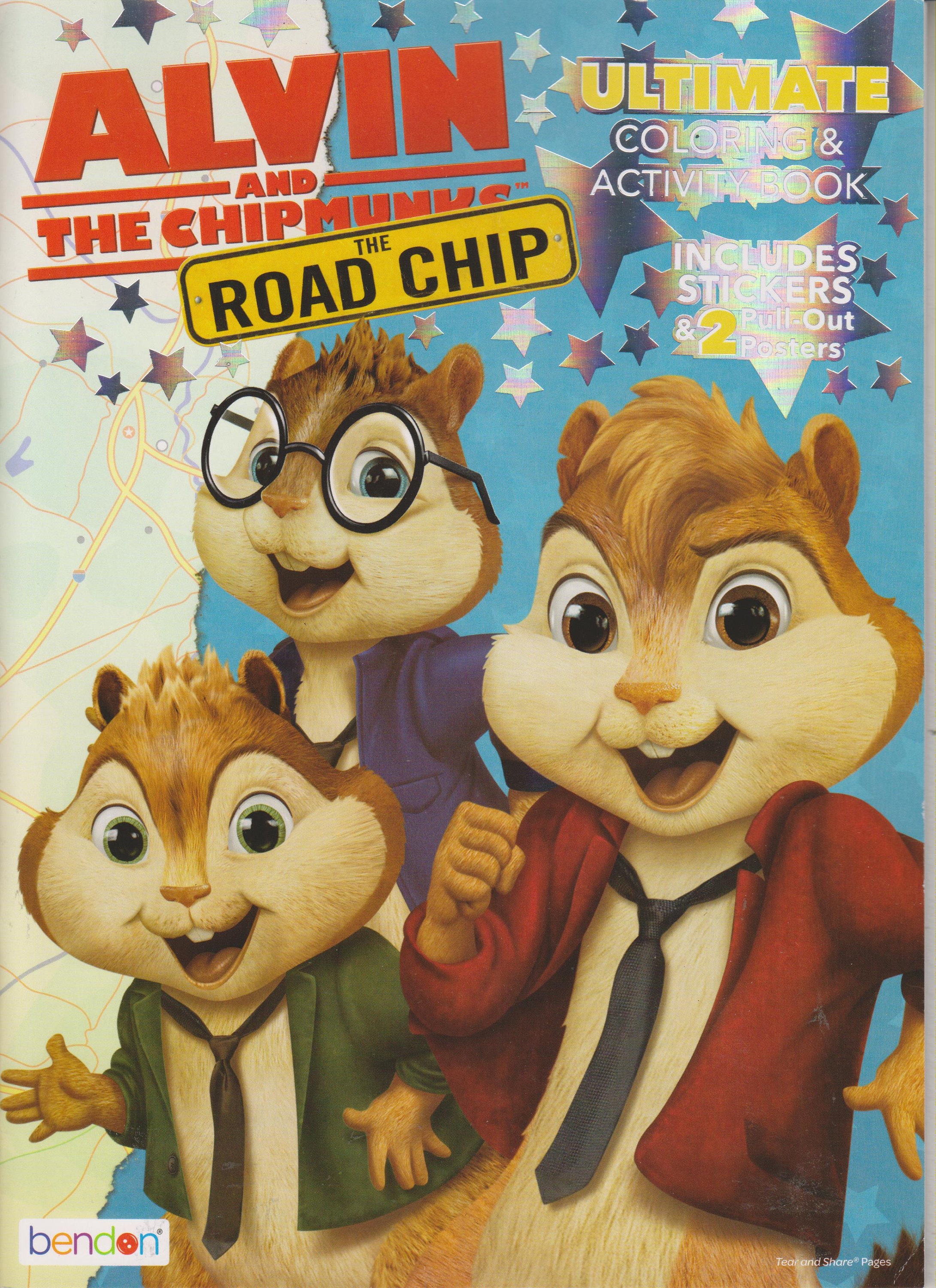 Alvin And The Chipmunks The Road Chip Ultimate Coloring And Activity Book Include Stickers 2 Pull Out Posters Softcover Children S
