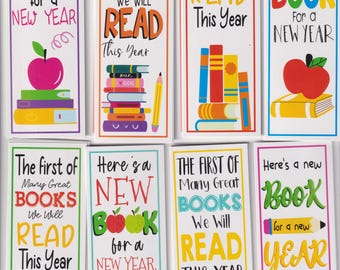 48 New School Year Bookmarks and 192 Reader Stickers Teacher, Student, Classroom 2025