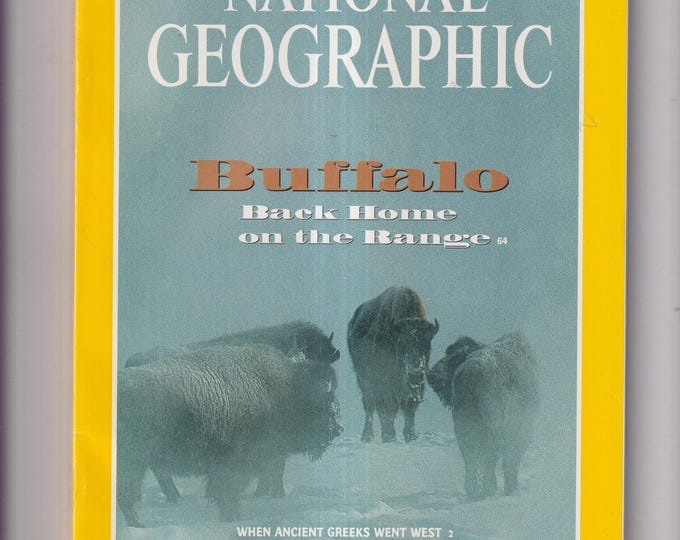 National Geographic November 1994 Buffalo, Ancient Greeks, Oaxaca, Madeira, Deep-Sea Vent (Magazine Nature, Geography)