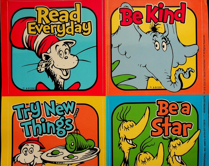 Dr. Seuss Educational Classroom Set - Erasers, Flash Cards, Room Decor, Bookmarks, Window Clings (Set:- Teacher, Educational) 2020