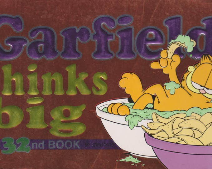 Garfield Thinks Big  His 32nd Book by Jim Davis (Softcover: Humor, Comic) 1997 First Edition