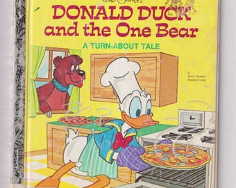 Donald Duck and the One Bear: Vintage Little Golden Book (1978)