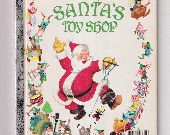 Walt Disney's Santa's Toy Shop Little Golden Book #451-08 (Hardcover: Children's Picture Book) 1980s