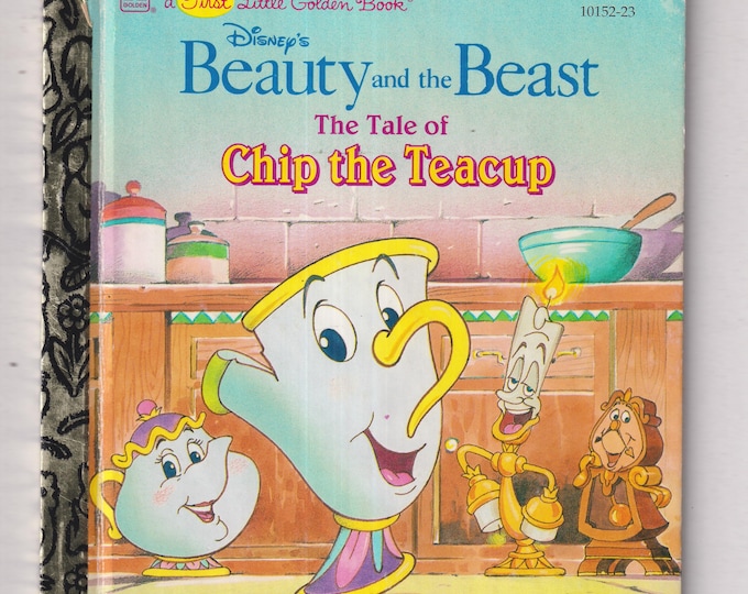 Disney Beauty and The Beast Chip The Teacup First Little Golden Book #10152-23 (Hardcover: Children's Picture Book) 1993