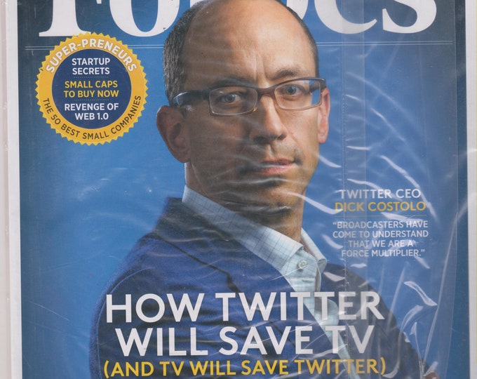 Forbes October 28, 2013 Twitter CEO Dick Costolo, Business Schools, Silicon Valley's First Billionaire (Magazine: Business, Finance)