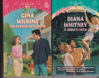The Father Next Door & A Hero's Child (2 book set) (Paperback: Silhouette Romance, Parenthood) 1997