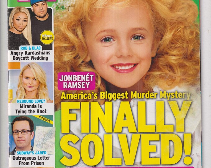 In Touch April 25, 2016 JonBenet Ramsey, Miranda Lambert, Patrick Dempsey, Rob Kardashian, Blac Chyna  (Magazine: Celebrity)