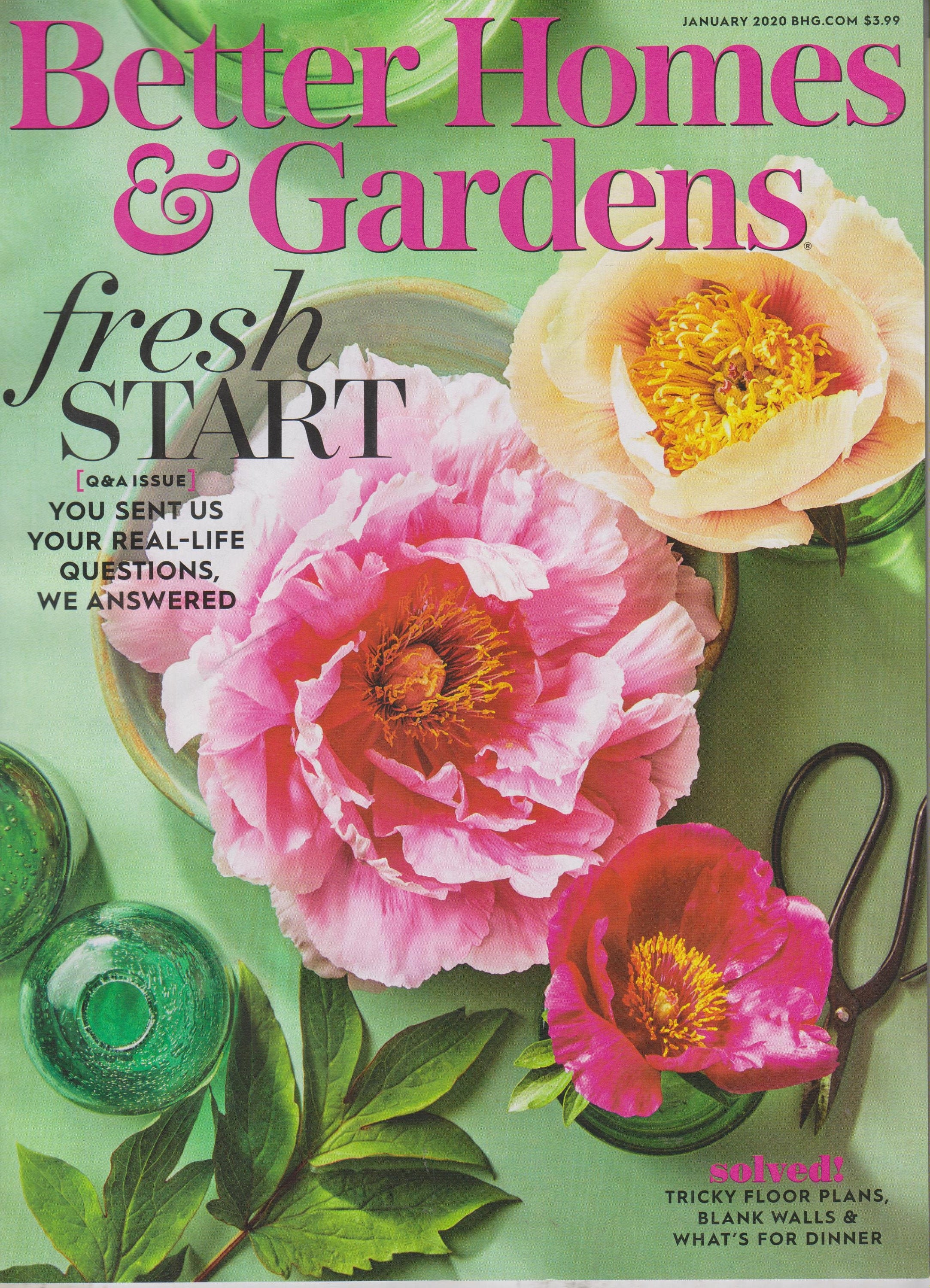 Better Homes & Gardens January 2020 Fresh Start (Magazine Home and Garden)