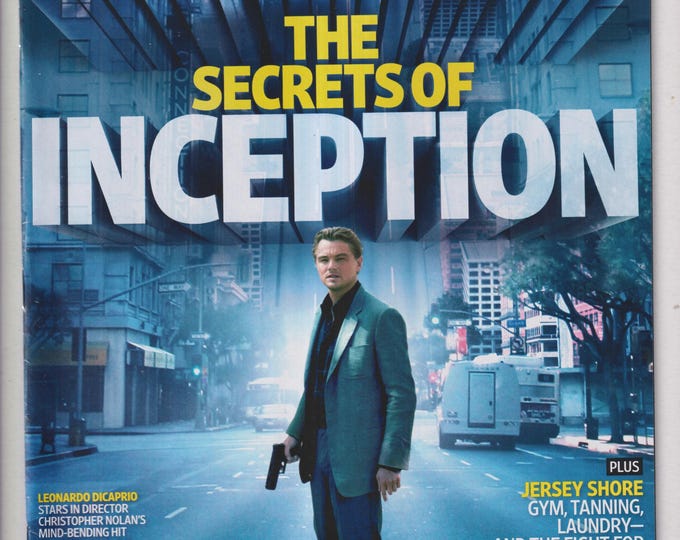 Entertainment Weekly July 30, 2010 Leonardo DiCaprio The Secrets of Inception, Jersey Shore, Stephen King (Magazine: Movies, Celebrities)