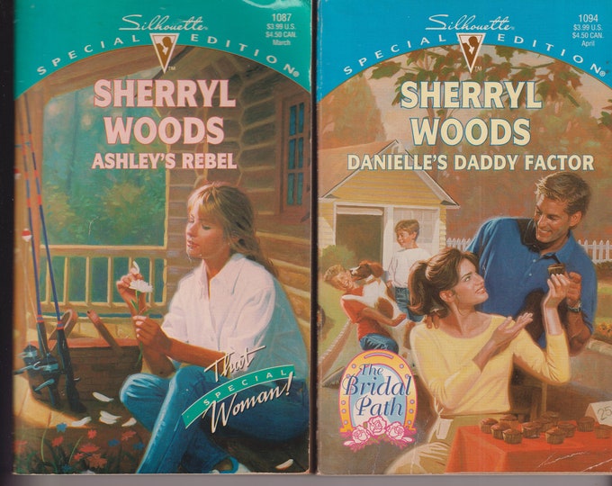 Ashley's Rebel and Danielle's Daddy Factor by Sherryl Woods (2 Book Set) (Paperback:  Romance) 1997