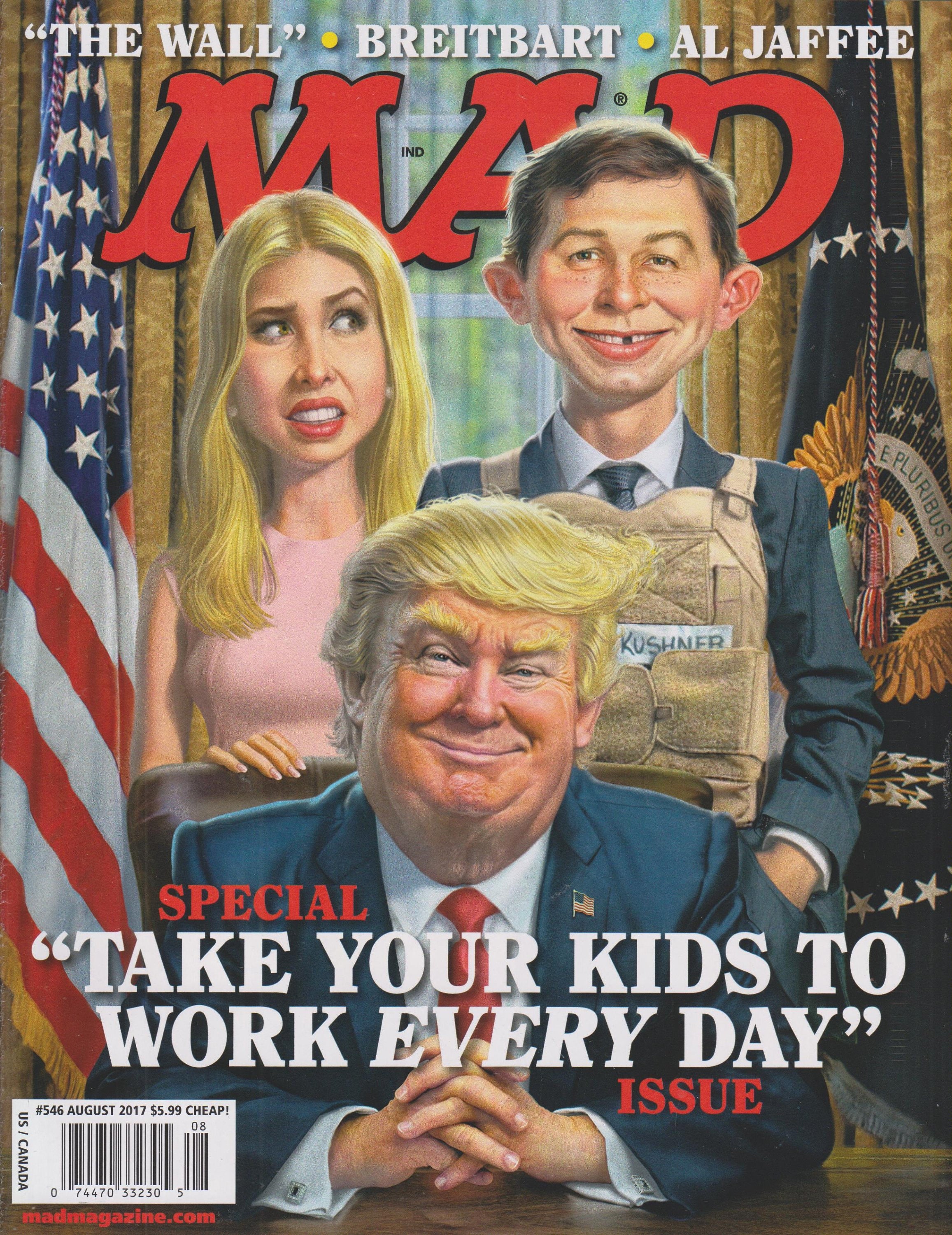 Mad Magazine #546 August 2017 Trump - Special "Take Your Children To Work Every Day" Issue(Magazine, Humor, Comic)