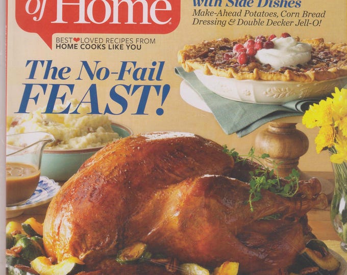 Taste of Home November 2015 The No-Fail Feast! The Ultimate Thanksgiving Issue (Magazine: Cooking, Recipes)