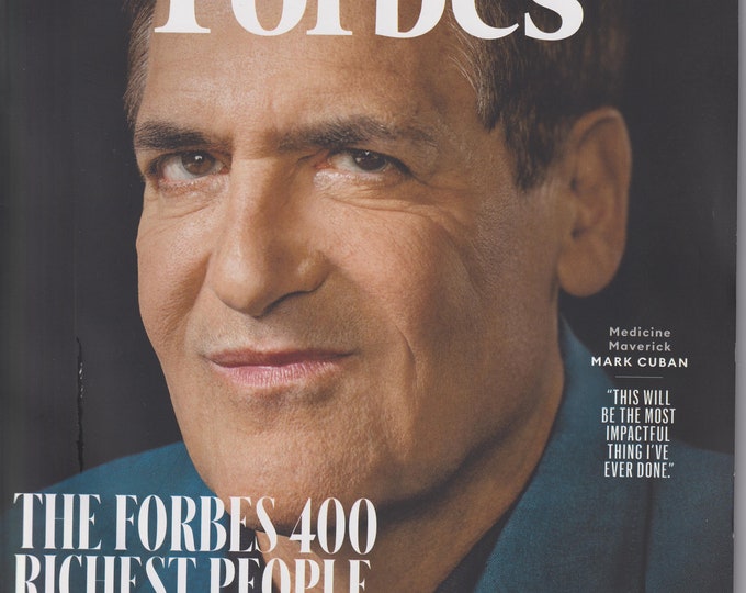 Forbes October November 2022 Mark Cuban, The Forbes 400 Richest People in America   (Magazine: Business)