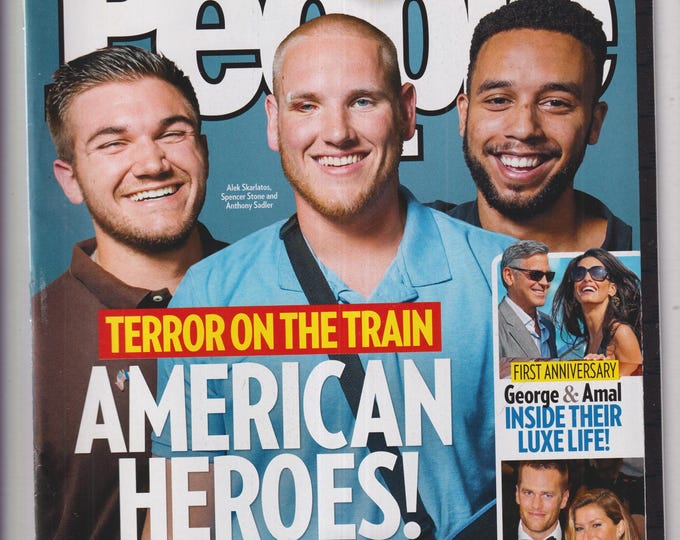 People September 7, 2015  American Heroes, George and Amal Clooney, Tom Brady & Gisele,   Duggars (Magazine: Celebrity, Gossip)