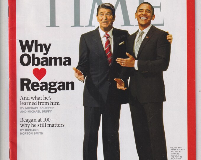 Time February 7, 2011 Why Obama Loves Reagan, Egypt, Moscow, Taco, Oscars (Magazine: Current Events, Politics)