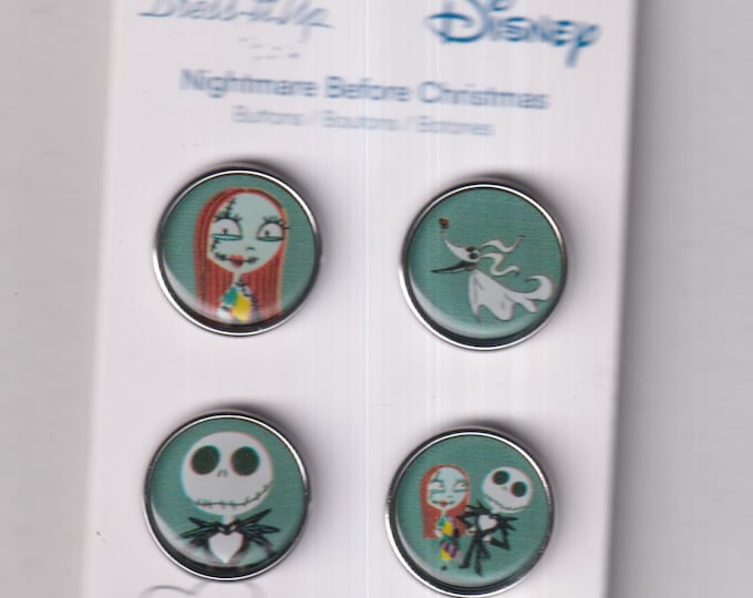 Disney's Nightmare Before Christmas Set of 4 Buttons   (Craft, Sewing) 2024