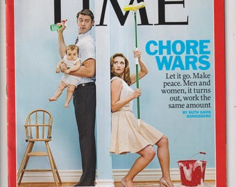 Time August 8, 2011 Chore Wars, Michele Bachmann, Jose Bautista (Magazine: Current Events, Politics)