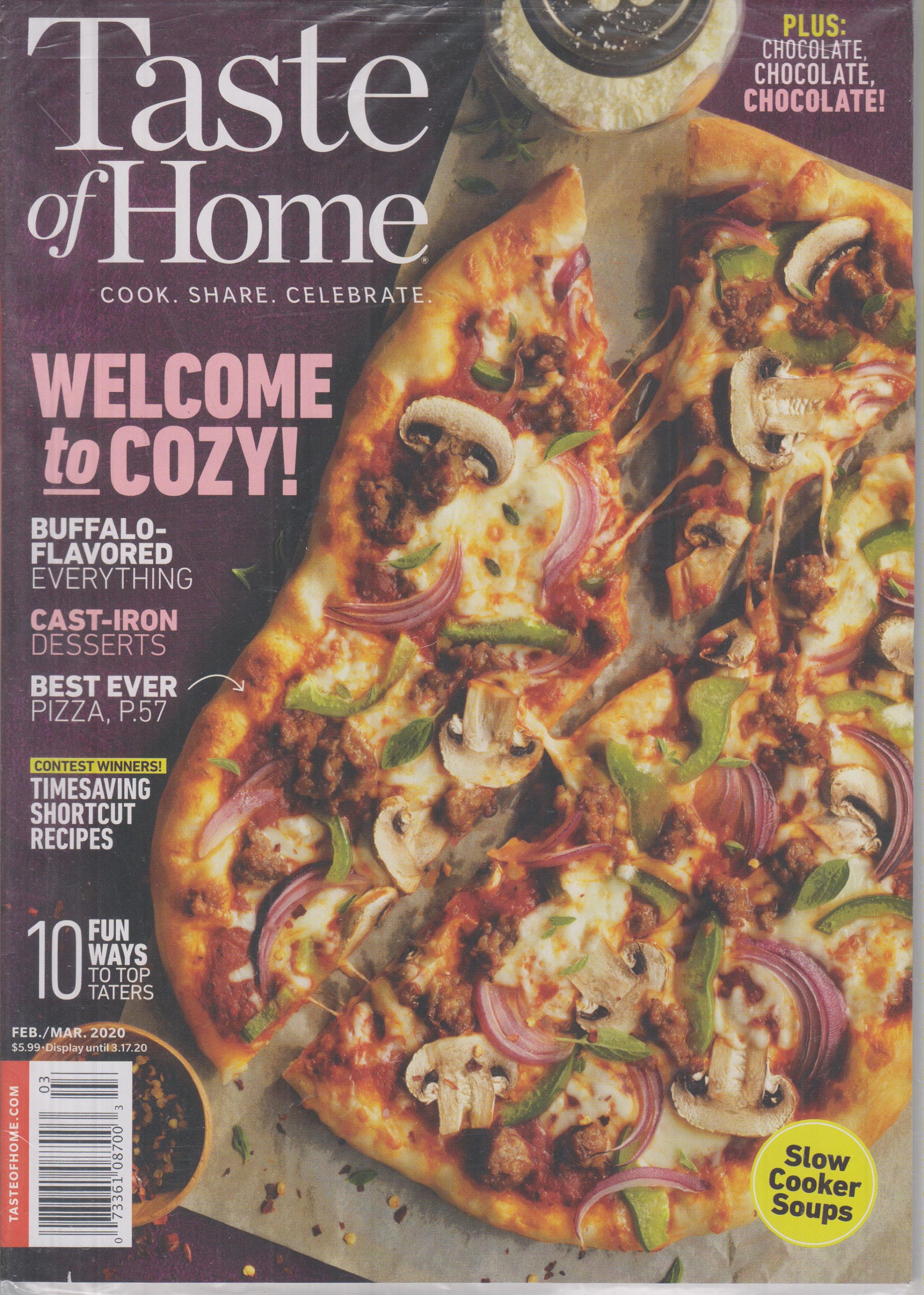 Taste of Home February/March 2020 to Cozy! (Magazine Cooking