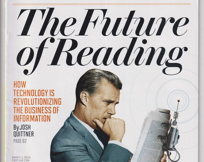 Fortune March 1, 2010 Future of  Reading, Greenspan, Electric Car That's For Real  (Magazine: Business, Finance)