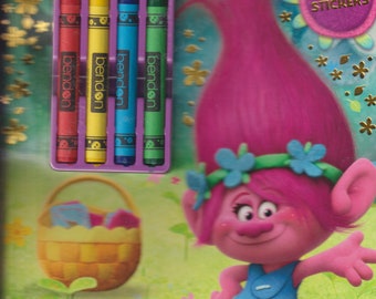 Trolls Spring Time Coloring and Activity Book (With Crayons & Stickers)  (Softcover: Children Ages 4-8) 2017