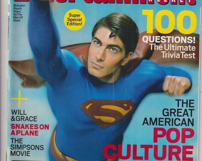 Entertainment Weekly April 14, 2006 Great American Pop Culture Quiz Featuring Superman, 100 Questions (Magazine: Entertainment, Celebrity)