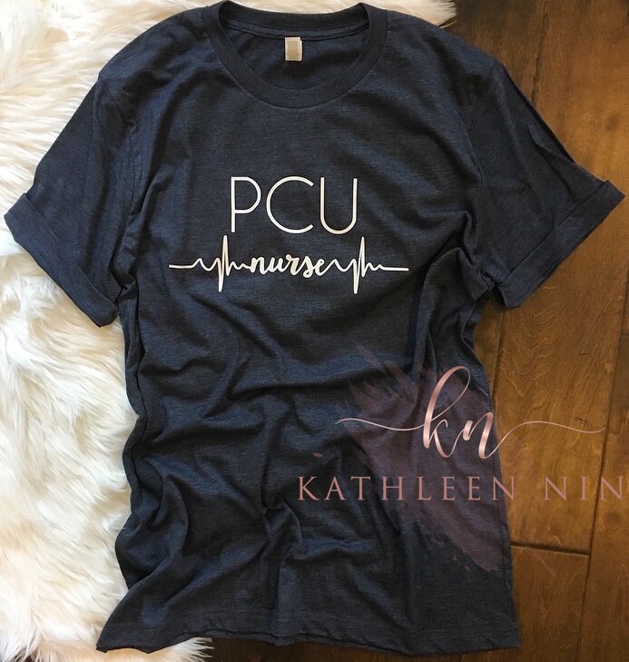 PCU Nurse Shirt Progressive Care Unit Nurse Women�s Etsy