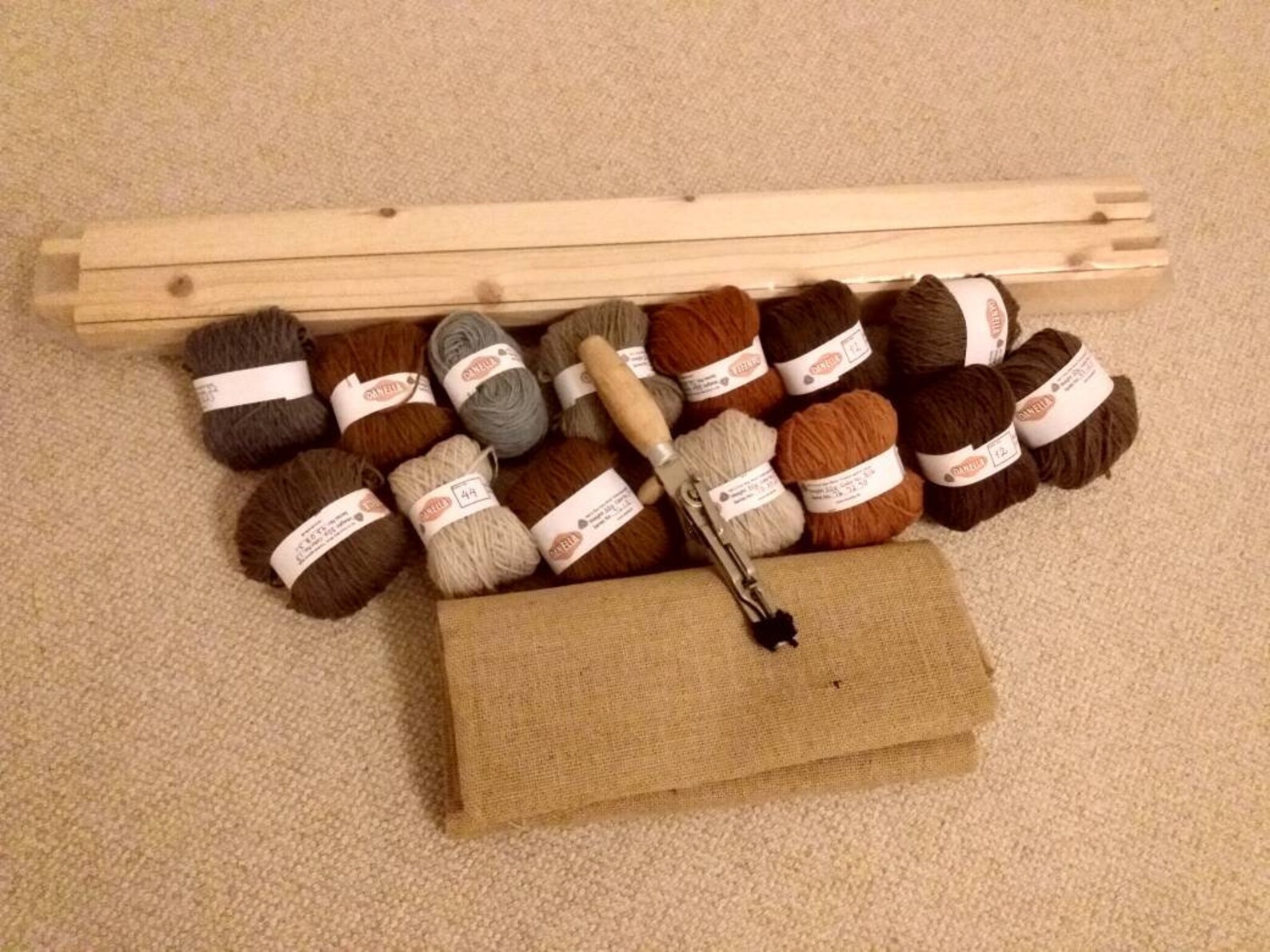 Danella Starter Set Including Danella Hooking Tool 3100 Gram Etsy