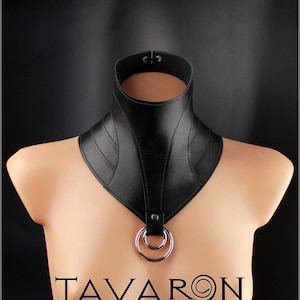 Leather neck corset, leather collar, leather choker, posture collar