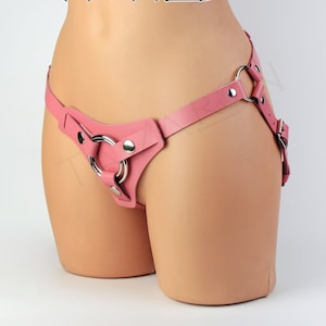Leather strapon harness, strap on harness, pegging harness