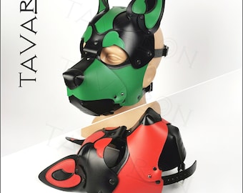Capucha de cuero para cachorro