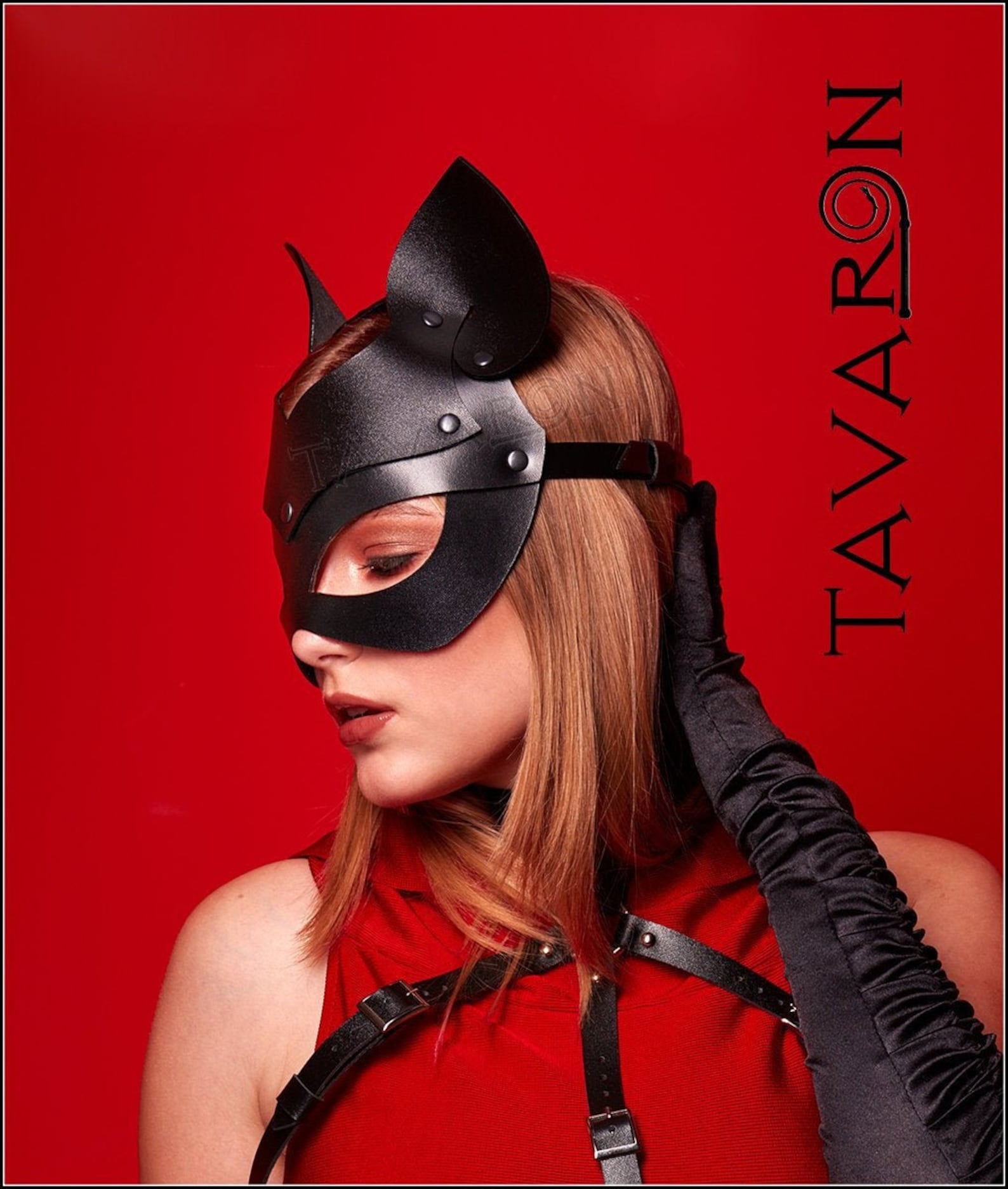 Leather cat mask Catwoman Mask Party Mask Masquerade Mask Etsy