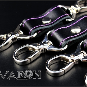 Läderfängelseset, läderbondageset, läder hogtie-set, bdsm-bojor bild 3