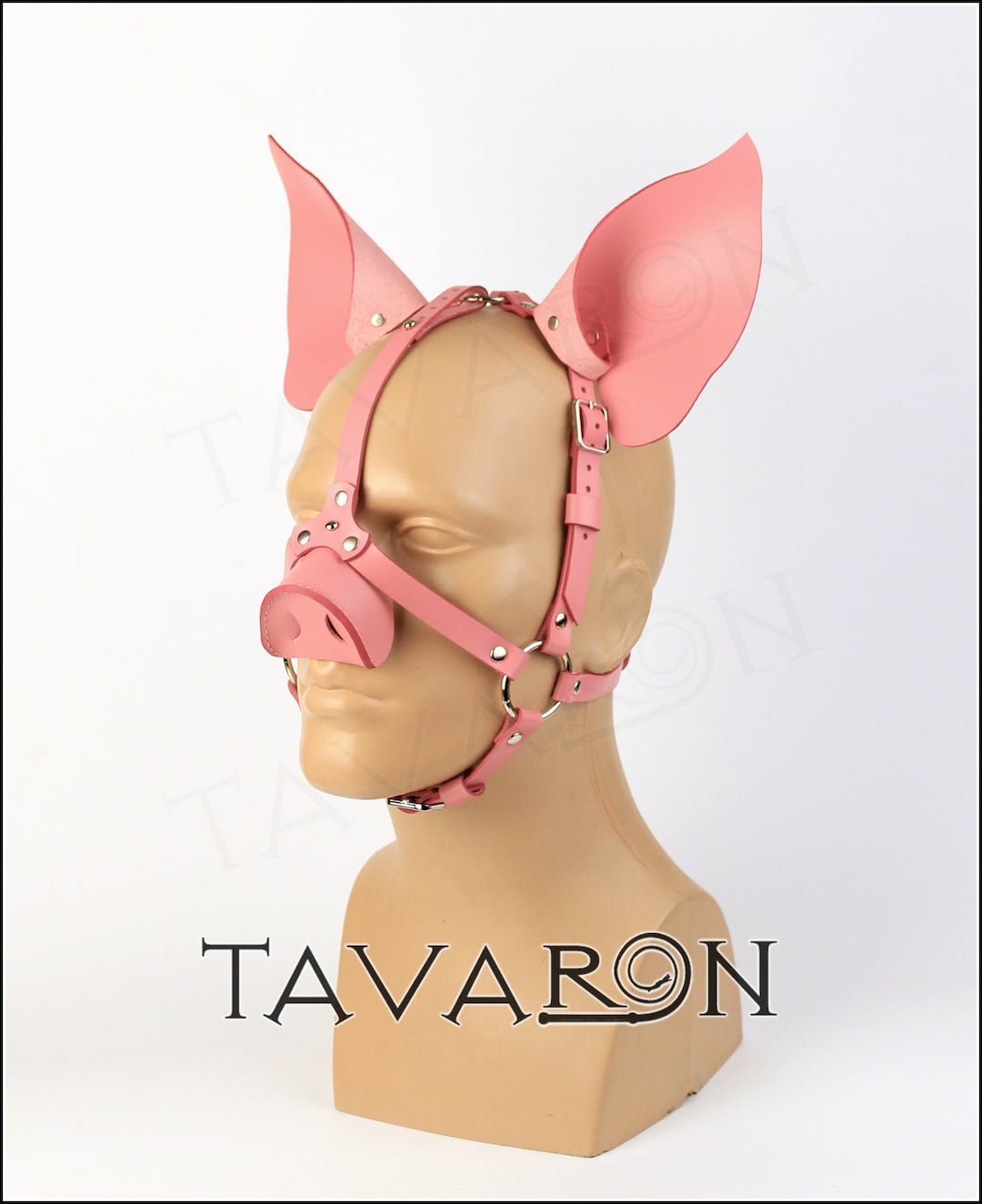 Leather Pig Mask by Tavaron