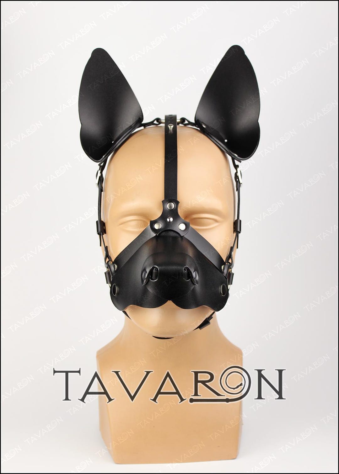 Leather Dog Mask, Petplay Mask, Pet Play Hood, Pup Hood, Open Mouth Mask - Etsy