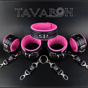 Läderfängelseset, läderbondageset, läder hogtie-set, bdsm-bojor bild 4