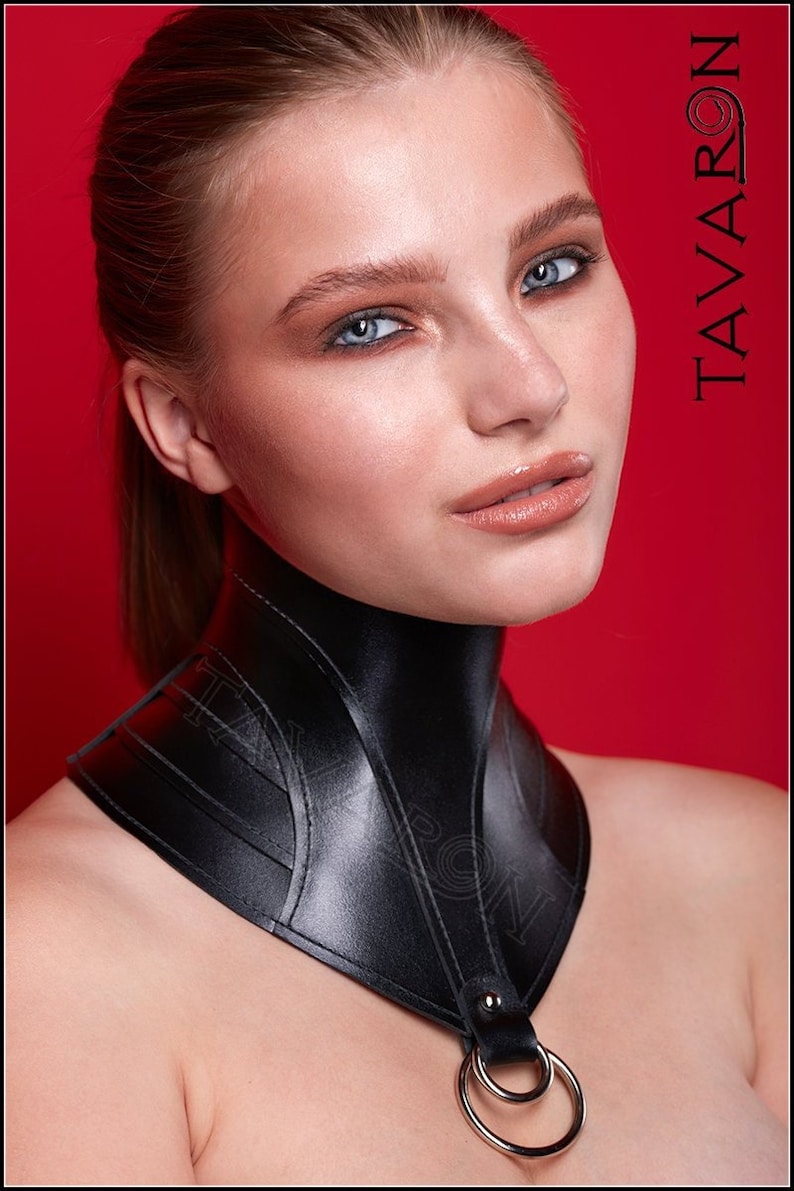 Leather Neck Corset Leather Collar Leather Choker Posture Etsy