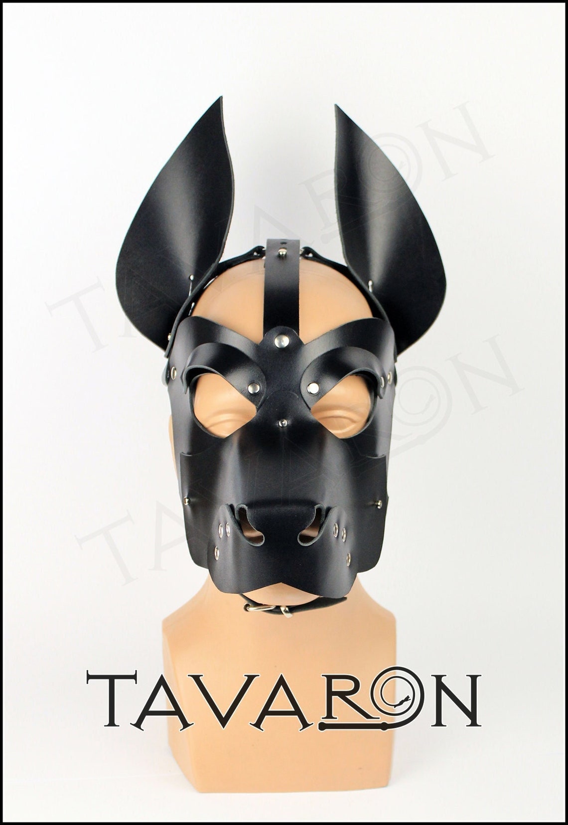 Leather Dog Mask Leather Pup Mask Dog Hood Pet Play Hood Etsy