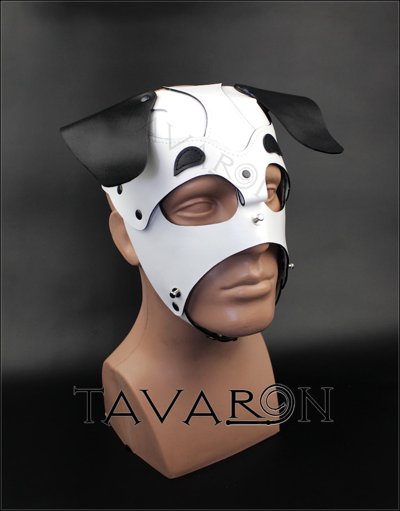 Leder-Hunde-Maske Hundehaube Welpen Maske PetPlay Maske | Etsy