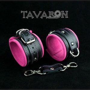 Läderfängelseset, läderbondageset, läder hogtie-set, bdsm-bojor bild 2