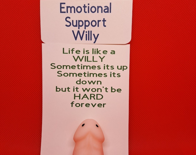 Emotional Support Willy - Etsy
