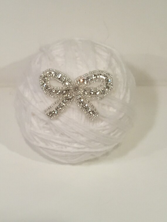 Band Baby Bling Crystal Jewelry Headband Faux Pearl Rhinestone Newborn